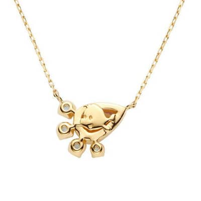 Vintage Style GTC Certified 925 Sterling Silver Gold Plated Flower Pendant Necklace detail 4