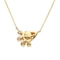 Vintage Style GTC Certified 925 Sterling Silver Gold Plated Flower Pendant Necklace 4