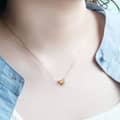 Vintage Style GTC Certified 925 Sterling Silver Gold Plated Flower Pendant Necklace 5