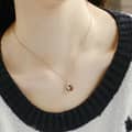 Tea-Coloured Citrine 925 Sterling Silver Gold Plated Cute Cat Necklace 4