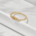Citrine 925 Sterling Silver Gold Plated Cz Zircon Ring 4