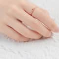 Citrine 925 Sterling Silver Gold Plated Cz Zircon Ring 5