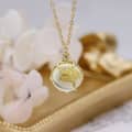 Lemon Quartz Gemstone 925 Sterling Silver Gold Plated Cute Cat Necklace 5