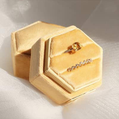 Vintage 925 Sterling Silver Gold Plated Geometric Square Gemstone Ring with GTC Certification detail 4