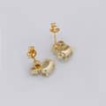 Ametrine 925 Sterling Silver Gold Plated Cz Zircon Earrings 2