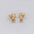 Ametrine 925 Sterling Silver Gold Plated Cz Zircon Earrings 3