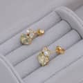 Ametrine 925 Sterling Silver Gold Plated Cz Zircon Earrings 6