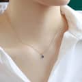 Vintage Style Geometric Shape 925 Sterling Silver Gold Plated Pendant Necklace with Carved Design 4