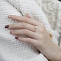 Moonstone Gemstone 925 Sterling Silver Gold Plated Raw Irregular Simple Ring 3