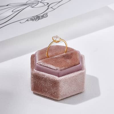 Moonstone Gemstone 925 Sterling Silver Gold Plated Raw Irregular Simple Ring detail 6