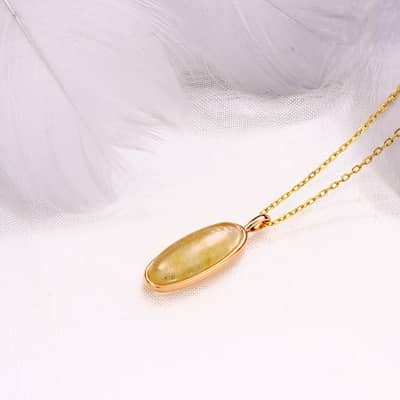 Quartz Gemstone 925 Sterling Silver Gold Plated Geometrical Bar Vintage Necklace detail 2