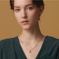 Amber Gemstone 925 Sterling Silver Gold Plated Sun Drop Necklace 6