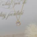 Lavender Amethyst Gemstone 925 Sterling Silver Gold Plated Star Starfish Crystal Necklace 2