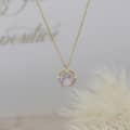 Lavender Amethyst Gemstone 925 Sterling Silver Gold Plated Star Starfish Crystal Necklace 4