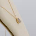Lavender Amethyst Gemstone 925 Sterling Silver Gold Plated Star Starfish Crystal Necklace 6