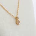 Morganite Gemstone 925 Sterling Silver Gold Plated Geometrical CZ Zircon Vintage Necklace 4