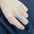 Amazonite Gemstone 925 Sterling Silver Gold Plated Geometrical Drop Ring 2