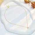 Quartz Gemstone 925 Sterling Silver Gold Plated Sky Clouds Star Necklace 3