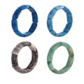 Unique Design Elegant Multi Color Natural Stone Luxury Elastic Bracelet 6