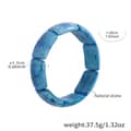 Natural Stone Light Blue Bracelet 20cm