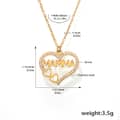Love Zircon Letter Collarbone Necklace Bracelet Titanium Steel 18K Gold Jewelry Set 6