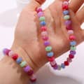 Summer Bohemian Beach Stainless Steel Jewelry Set Colorful Natural Stone Beaded Necklace Bracelet Earrings 1