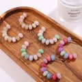 Summer Bohemian Beach Stainless Steel Jewelry Set Colorful Natural Stone Beaded Necklace Bracelet Earrings 2