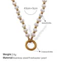 GOLD Freshwater Pearl Gold Necklace