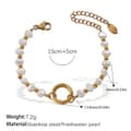 GOLD Freshwater Pearl Bracelet