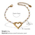 GOLD Freshwater Pearl Bracelet