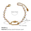 GOLD Freshwater Pearl Bracelet