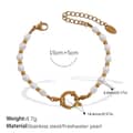 GOLD Freshwater Pearl Bracelet