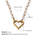 GOLD Freshwater Pearl Gold Necklace