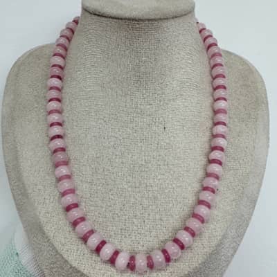 Bohemian Natural Stone Beaded Necklace 18K Waterproof Stainless Steel Necklace detail 4