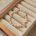 18K Gold Plated Elegant Adjustable Natural Freshwater Pearl Beaded Bracelet 4