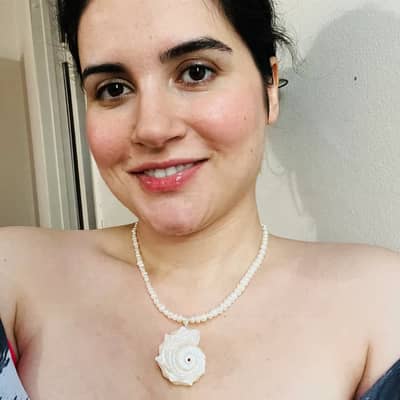 Natural Conch With Pearl Shell Pendant Necklace On Stainless Steel Chain detail 4