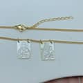 Stainless Steel Jesus Virgin Mary Butterfly Pendant Necklace With Mother Of Pearl Shell 6
