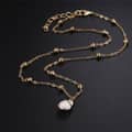 Natural Shell Pendant Necklace Long Gold Link Chain Seashell Cowrie Choker Ocean Beach Jewelry 5