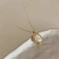 Gold Plated Baroque Imitation Pearl Necklace Light Luxury Clavicle Chain Link Chain Jewelry 6