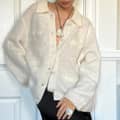 Vintage Bohemian Exaggerated Shell Design Leather Rope Necklace With Zircon And Pearl Stones 4