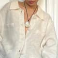 Vintage Bohemian Exaggerated Shell Design Leather Rope Necklace With Zircon And Pearl Stones 6