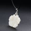 Bohemian Trendy Natural Mother Of Pearl Shell Flower Charm White Dangle Choker Necklace 6