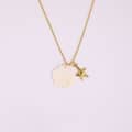 Cute Stainless Steel Dolphin Sea Turtle Starfish Seashell Necklace Waterproof Silver Jewelry 1