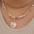 Cute Stainless Steel Dolphin Sea Turtle Starfish Seashell Necklace Waterproof Silver Jewelry 2