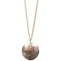 Summer Big Shell Pendant Necklace Ocean Series Statement Stainless Steel Chain 1