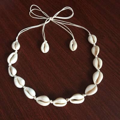 Boho Beach Chic Shell Choker Necklace Summer Beaded Chain Pendants Trendy Jewelry detail 1