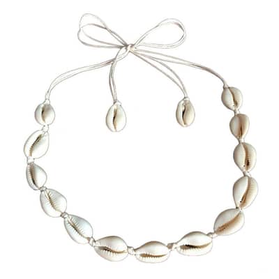 Boho Beach Chic Shell Choker Necklace Summer Beaded Chain Pendants Trendy Jewelry detail 2