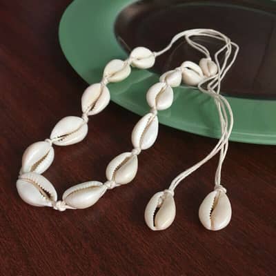 Boho Beach Chic Shell Choker Necklace Summer Beaded Chain Pendants Trendy Jewelry detail 5