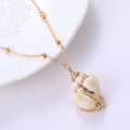 Bohemian Conch Shell Cowrie Pendant Necklace Gold Plated Trendy Summer Party Gift 5