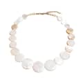 Natural White Mother of Pearl Beads Choker Classic Beach Jewelry Bamboo Chain Buddhist Theme 2